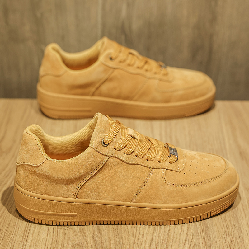 Board shoes men's trendy shoes versatile 2025 new sports and leisure shoes versatile Air Force No.1 invisible inner height increasing men's shoes