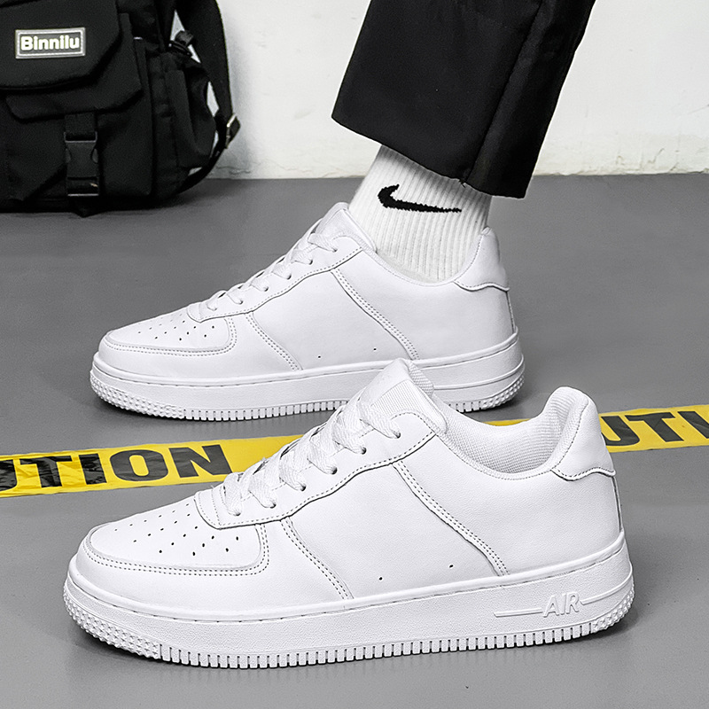 2025 new cross-border AJ men's shoes without hooks Air Force No.1 white shoes casual low top board shoes versatile couple women's shoes