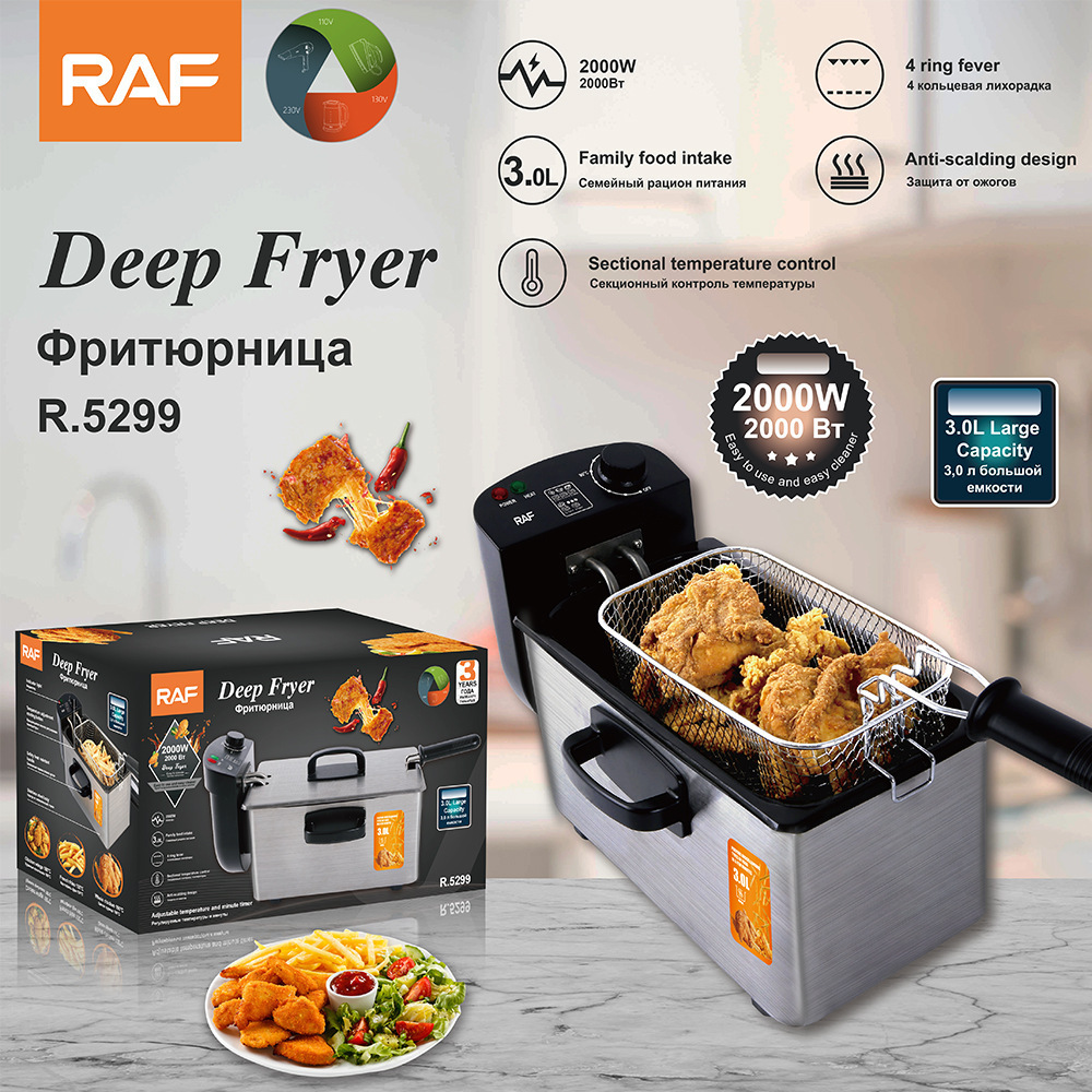 American and European fryers Household small electric fryers Electric fryers Commercial deep-fried dough sticks chips machines Set up stalls and frying pans