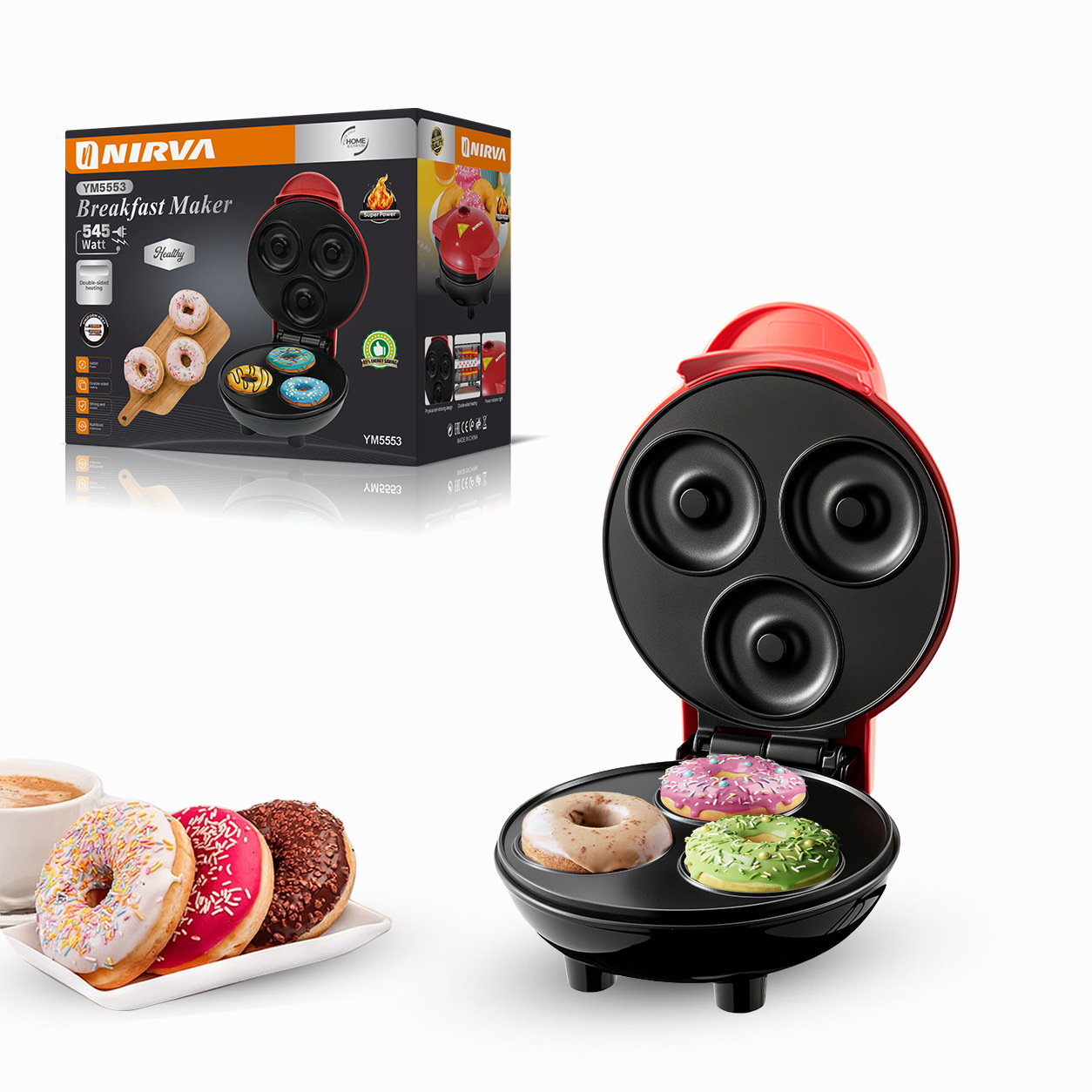 Cross border European household sandwich machine, waffle maker, toaster, spit driver, steak multifunctional with white qualification Cross border European household sandwich machine, waffle maker, toaster, spit driver, steak multifunctional with white qualification