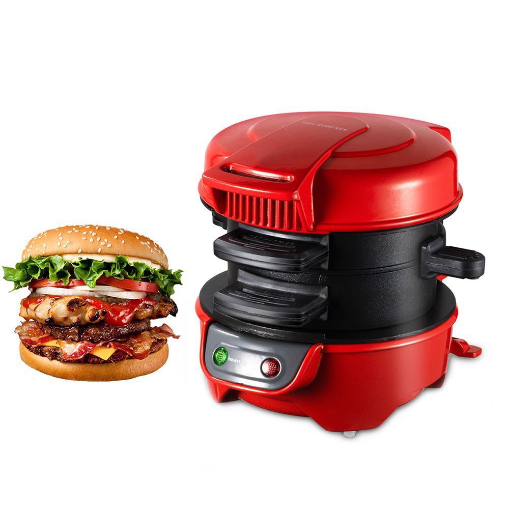 110V American and European multi-functional burger machine, fried egg and steak machine, sandwich and breakfast machine, Burger Maker
