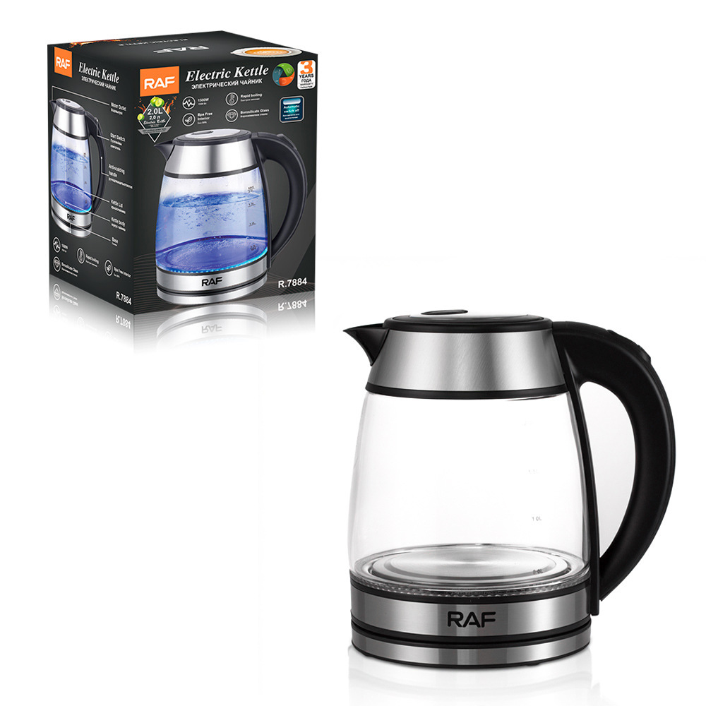 European standard glass electric kettle, household electric kettle, automatic power-off kettle, health kettle wholesale R7884