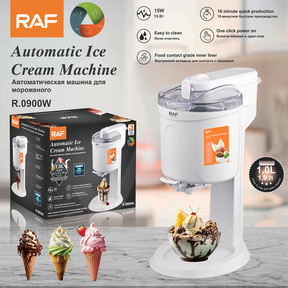RAF Cross border Small Self made Fully Automatic Home Children's DIY Sweet Cone Ice Cream Machine Mini Fruit Ice Cream Machine RAF Cross border Small Self made Fully Automatic Home Children's DIY Sweet Cone Ice Cream Machine Mini Fruit Ice Cream Machine
