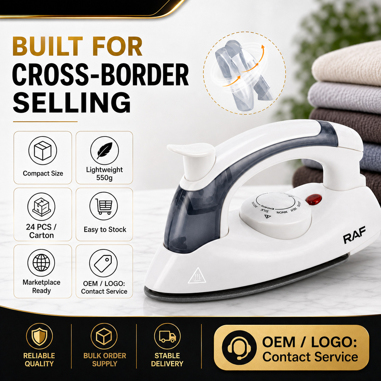 Cross border Mini Travel Steam Iron Handheld Household Electric Ironing Bucket Small Folding Portable Ironing Machine
