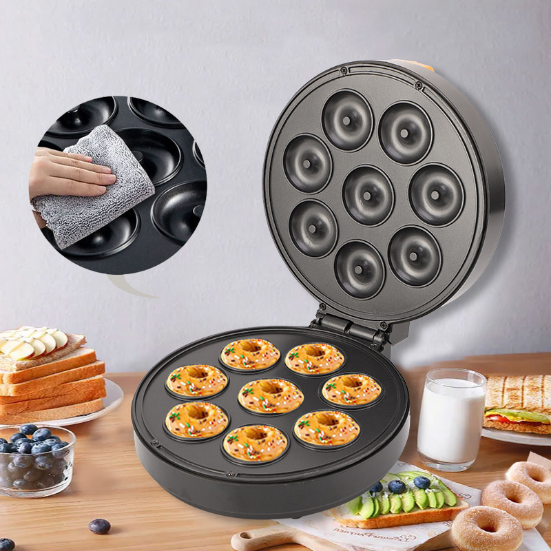 Cross border high-power heating sandwich machine waffle maker egg maker donut maker breakfast baking cake maker