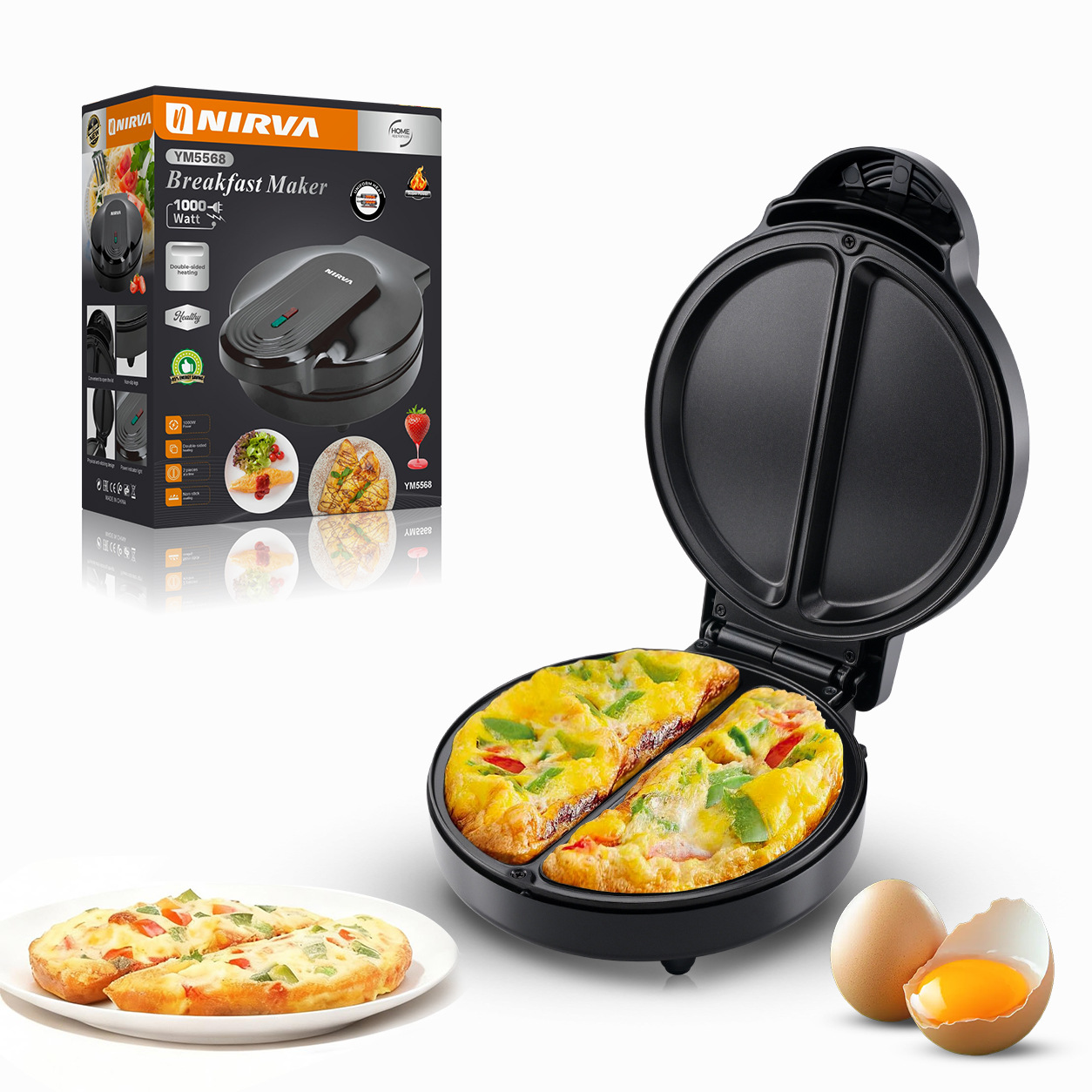 Cross border European household sandwich machine, waffle maker, toaster, spit driver, steak multifunctional with white qualification Cross border European household sandwich machine, waffle maker, toaster, spit driver, steak multifunctional with white qualification
