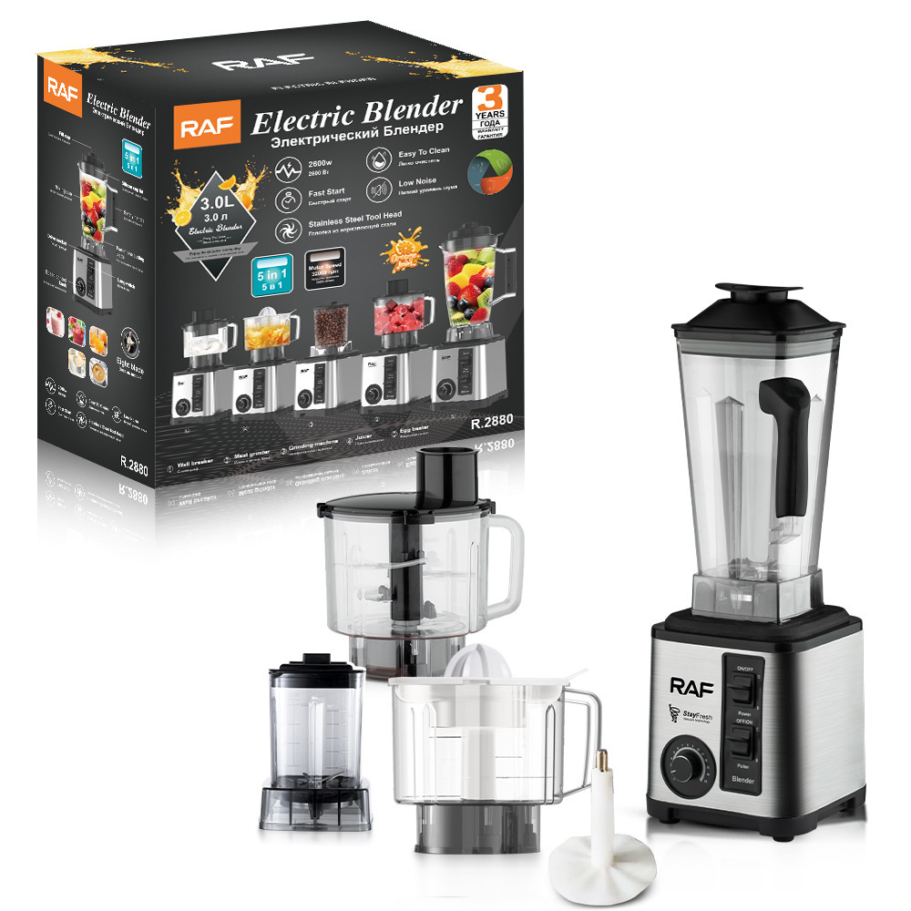 Cross border 4L5in1blender commercial stainless steel high-power pure copper mixer, minced meat, crushed ice, juicer