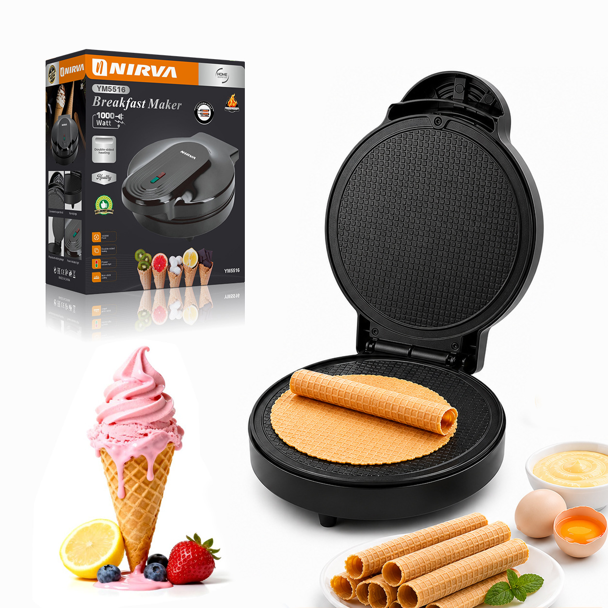 Cross border European household sandwich machine, waffle maker, toaster, spit driver, steak multifunctional with white qualification Cross border European household sandwich machine, waffle maker, toaster, spit driver, steak multifunctional with white qualification