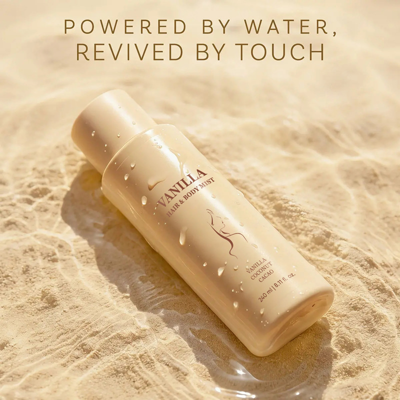 Cross border dedicated vanilla beach fragrance spray HAIR&BODY MIST dual-use fresh light fragrance portable fragrance