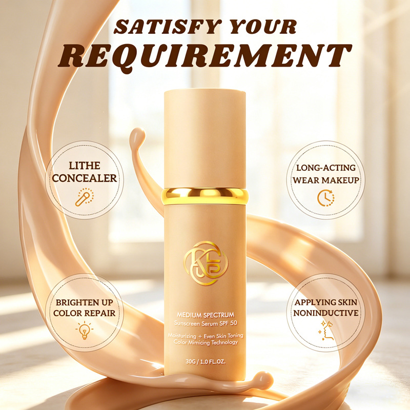 Foreign trade spot PURE color changing liquid foundation Color Changing Foundation English packaging spot