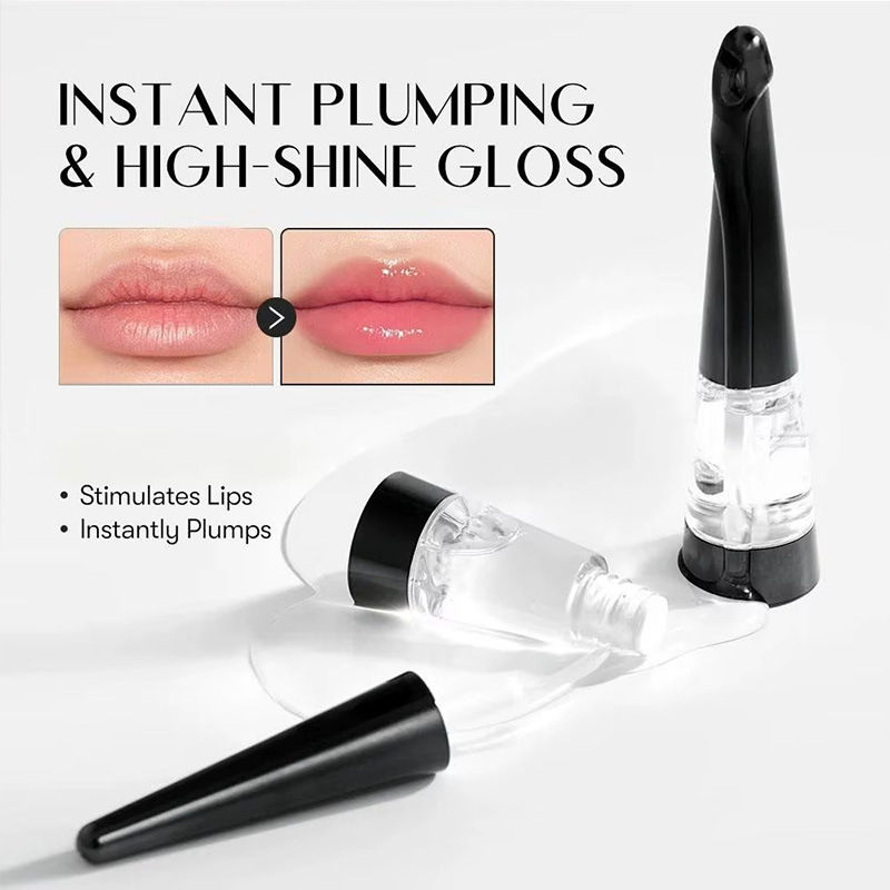 Cross border exclusive glossy lip gloss Lip Plumper moisturizing lip oil English packaging in stock