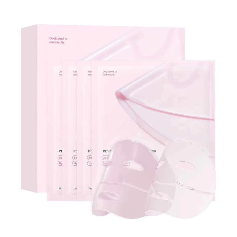 Cross border supply pink collagen facial mask Pink Collagen Face Mask Split facial mask