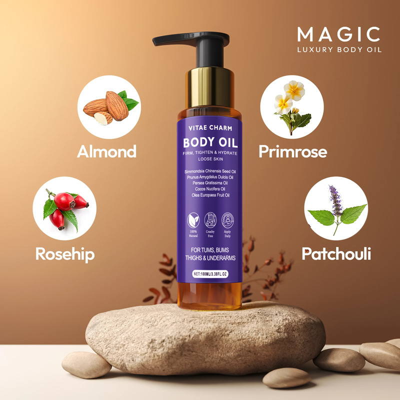 Foreign trade spot magic body oil tightens, soothes, moisturizes the skin, full body massage essential oil, body care hot item