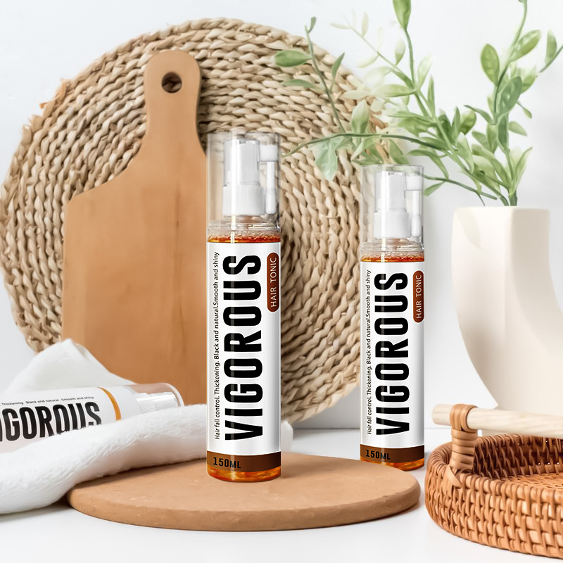 Cross border exclusive Vitality Hair Care Liquid VIGOROUS HAIR TONIC Nutritious Hair Care English Packaging in Stock