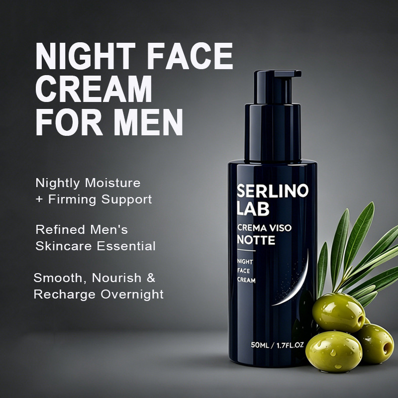 Cross border exclusive for men's night face cream CREMA VISO NOTTE moisturizing and moisturizing English package, ready for sale