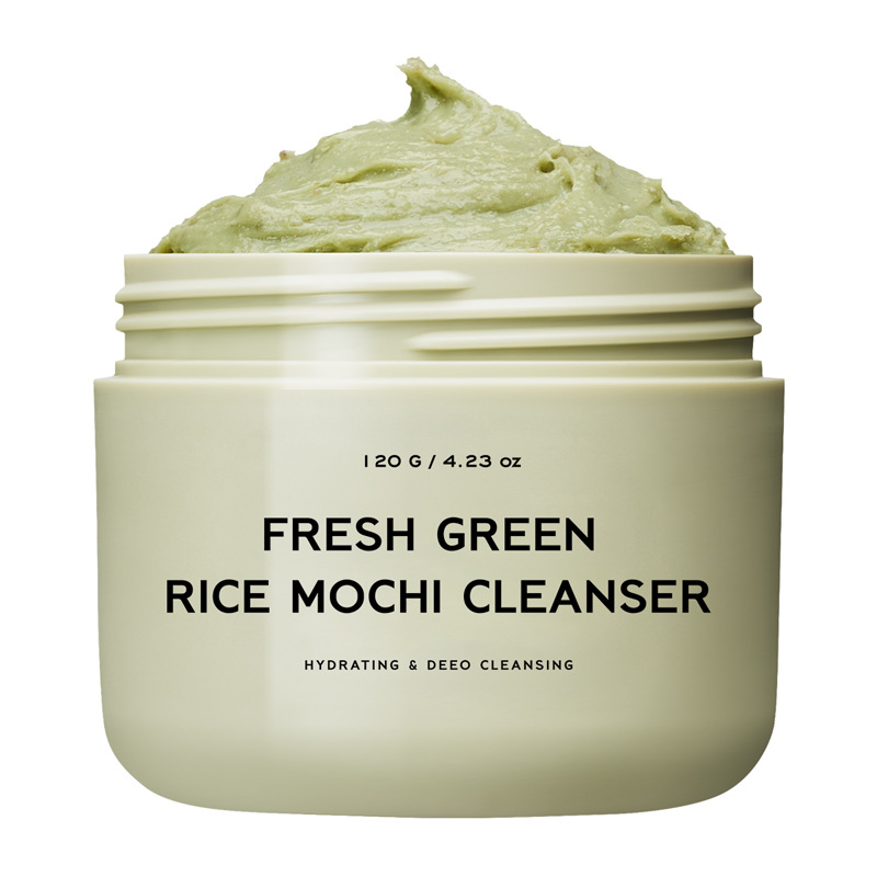 Cross border exclusive fresh green rice mochi facial cleanser FRESH GREEN RICE MOCHI CLEANSER in stock