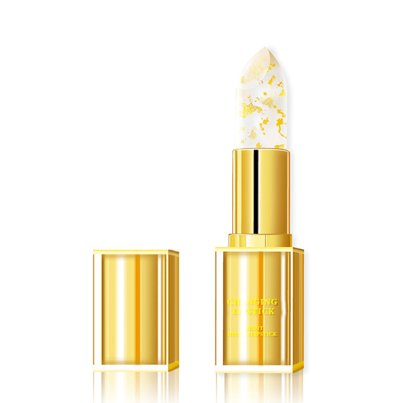 Cross border exclusive gold foil temperature changing lipstick Color Changing Lipstick