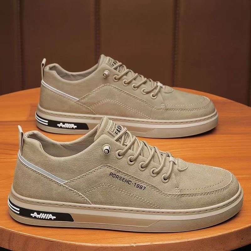 2026 Spring and Summer Men's Shoes New Breathable Shoes Men's Korean Edition Trendy Versatile Anti slip Wear resistant Sports and Leisure Shoes Men's Shoes