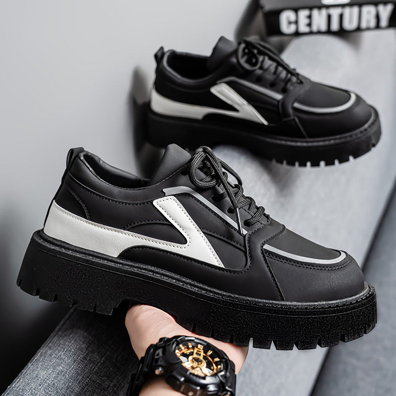 2026 summer new thick soled height increasing casual men's shoes, daily versatile big toe shoes, men's trendy versatile daily style