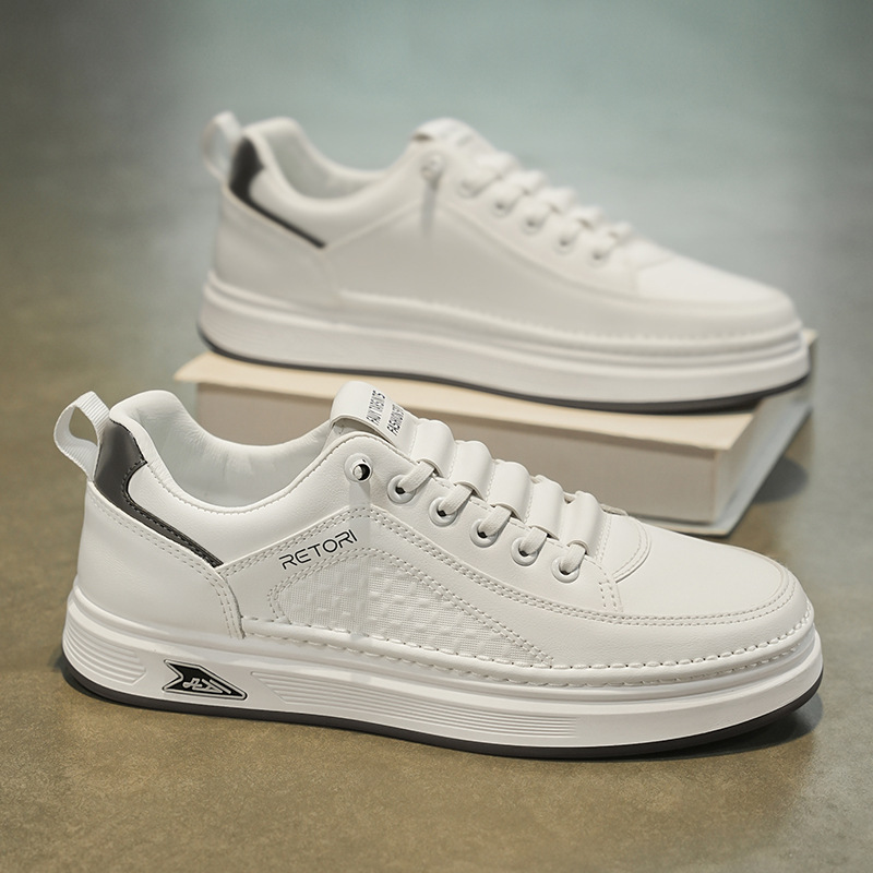 2026 Spring Men's New Lightweight, Breathable Outdoor Sports Men's Shoes Anti slip, Wear resistant, Casual, Fashion, Versatile Board Shoes