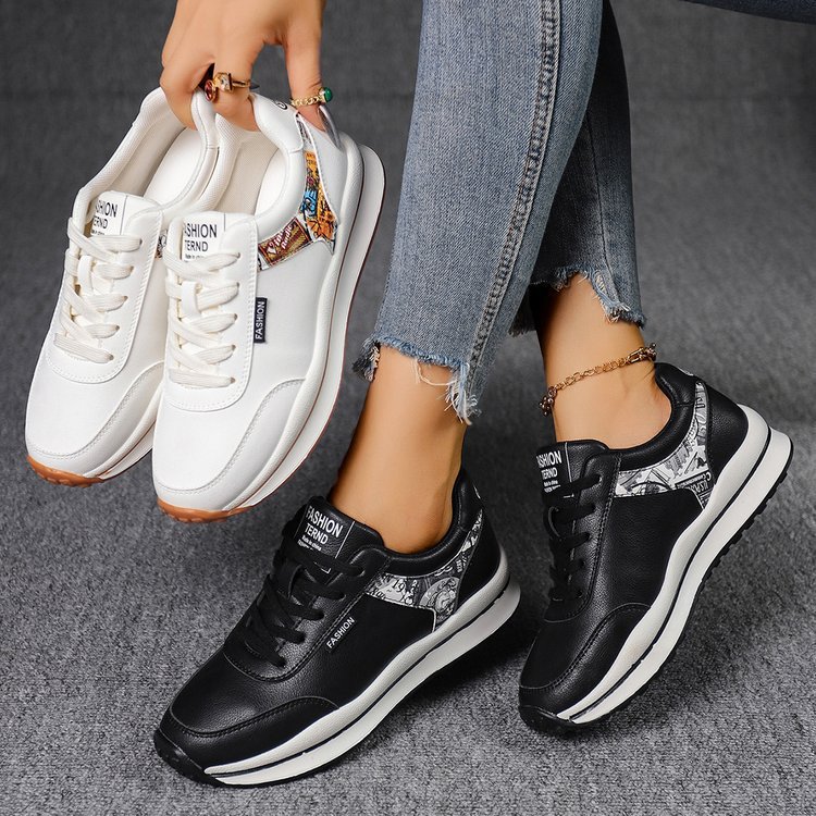 Cross border plus size Forrest Gump shoes women's leather retro sports and leisure shoes women 2025 autumn new foreign trade sports shoes women