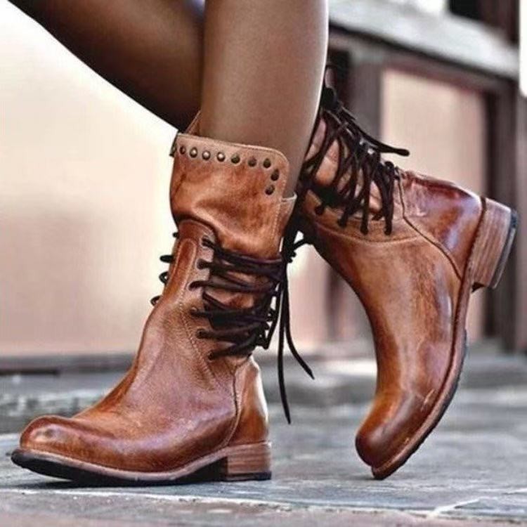 Cross border plus size fashion women's AliExpress hot women's boots winter fashion versatile Amazon European and American women's boots