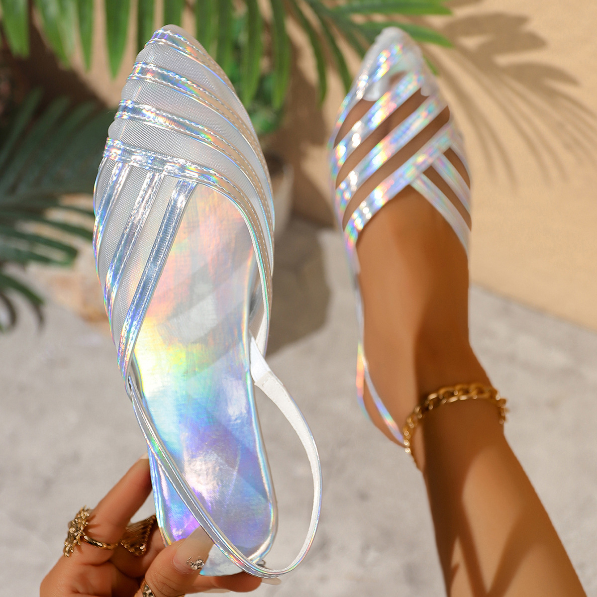 2026 Summer New Foreign Trade Large Women's Cross border Beach Sandals European and American Style Lightweight and Comfortable