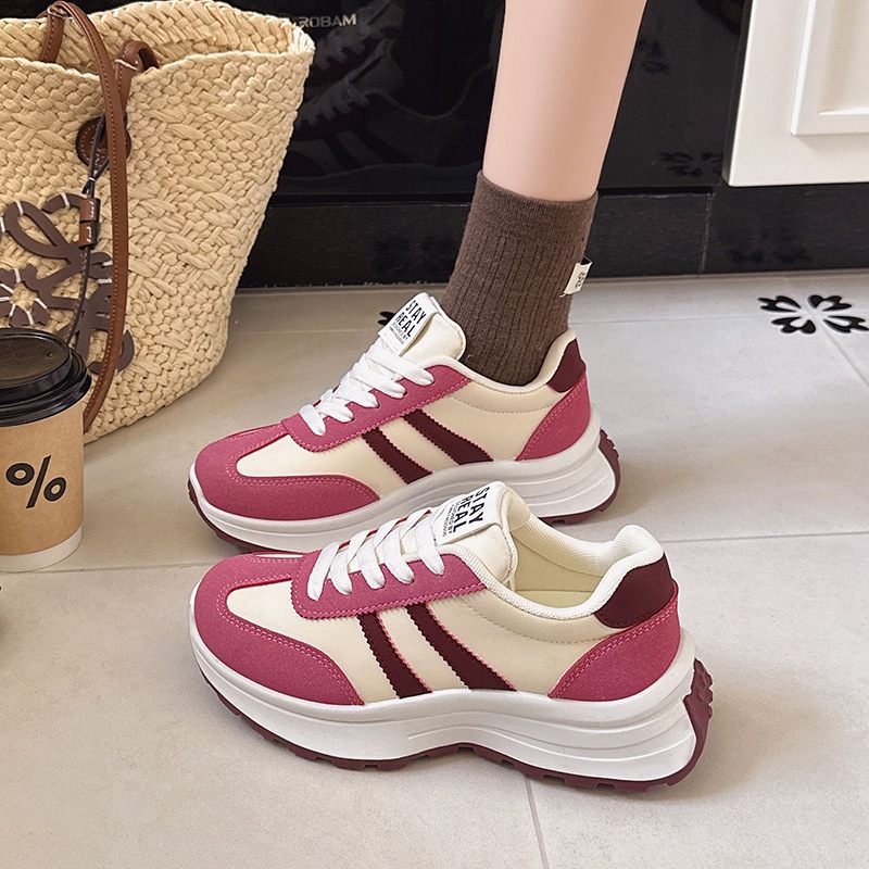 Big size small waist dad shoes for women, 2026 spring/summer new items, internet famous thick soled student casual shoes, sporty Forrest Gump shoes for women