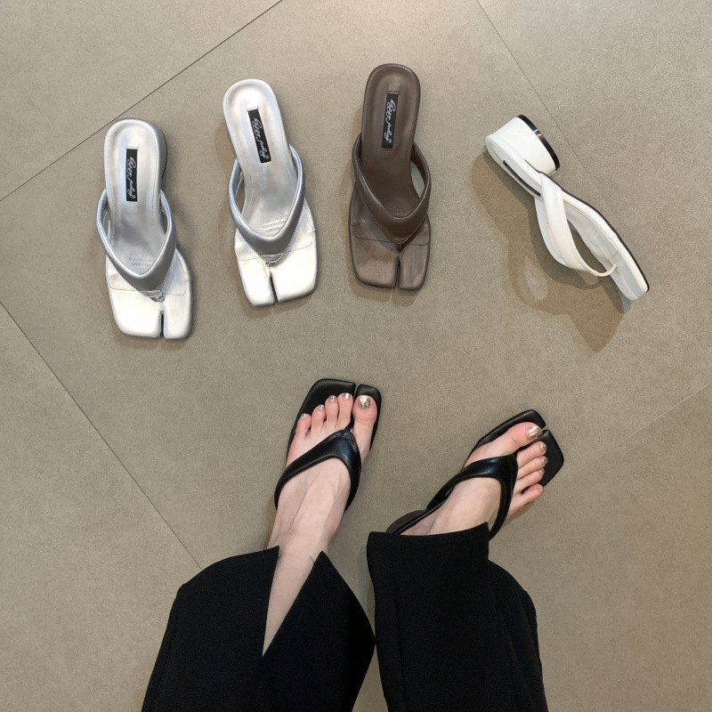 2026 new summer hot items, high-end fashion, semi drag fairy cool slippers, Korean slippers, women's outdoor wear