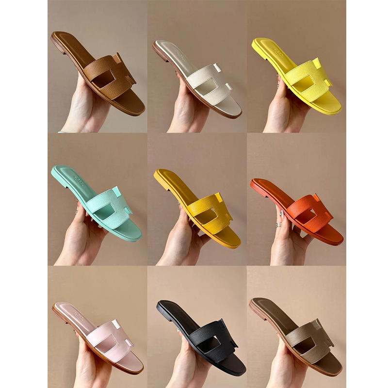 Cross border H-shaped slippers for women's summer outdoor wear vacation, internet celebrity classic style, h mop, cool mop, high-end feeling, flat bottom, foreign trade one word mop