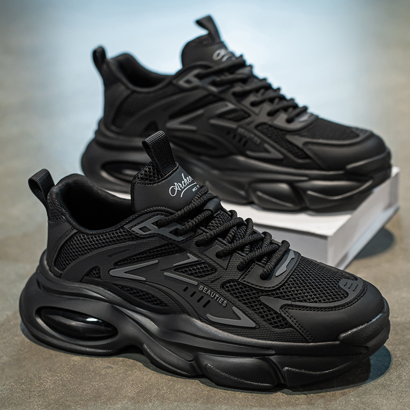 Summer men's shoes 2026 new breathable dad shoes men's trend versatile thick soled sports shoes casual running dad shoes