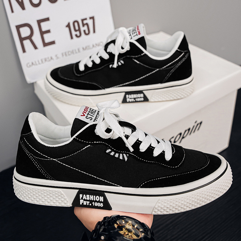Canvas shoes for men's couples, spring 2026 new casual and versatile canvas shoes, breathable, trendy and fashionable youth shoes