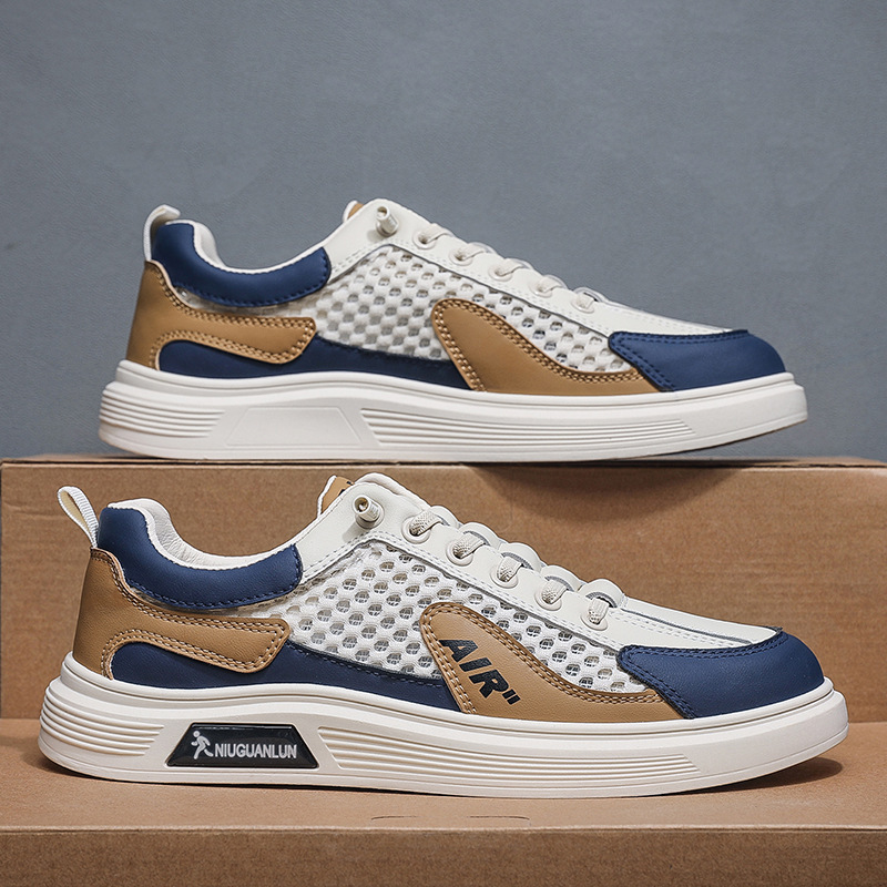 2026 Spring/Summer New Breathable Mesh Men's Sports and Leisure Shoes Trendy Versatile Fashion Men's Board Shoes Student Trendy Shoes