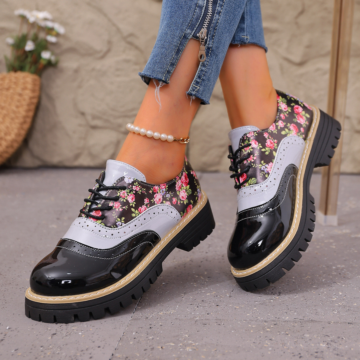 2025 Summer New Foreign Trade Large Size Single Shoes Blok Style Women's Shoes Large Size Cross border Independent Station Wholesale