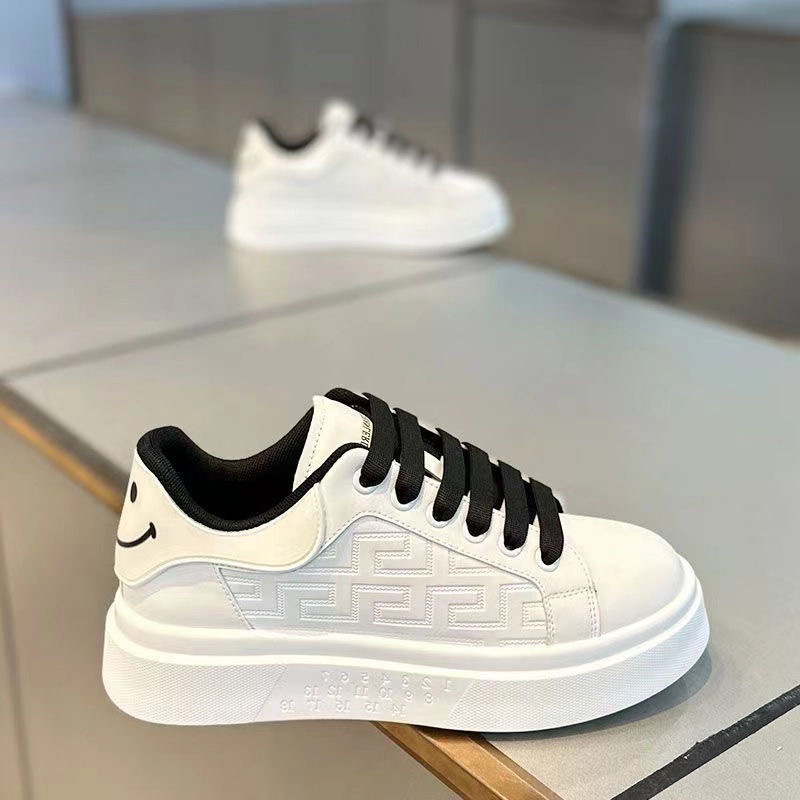 2026 new men's white shoes versatile casual sports running board shoes for teenagers casual men's shoes couple style board shoes