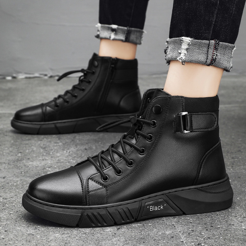 2026 Spring/Summer British Martin Boots Men's Solid Color Chelsea Boots Cross border Foreign Trade Extra Large Short Boots Factory Direct Sales