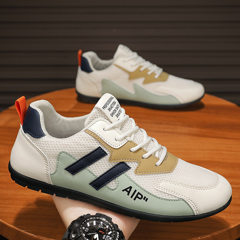 Bean shoes men's shoes spring 2026 new casual driving shoes lace up Forrest board shoes men's running versatile trendy shoes