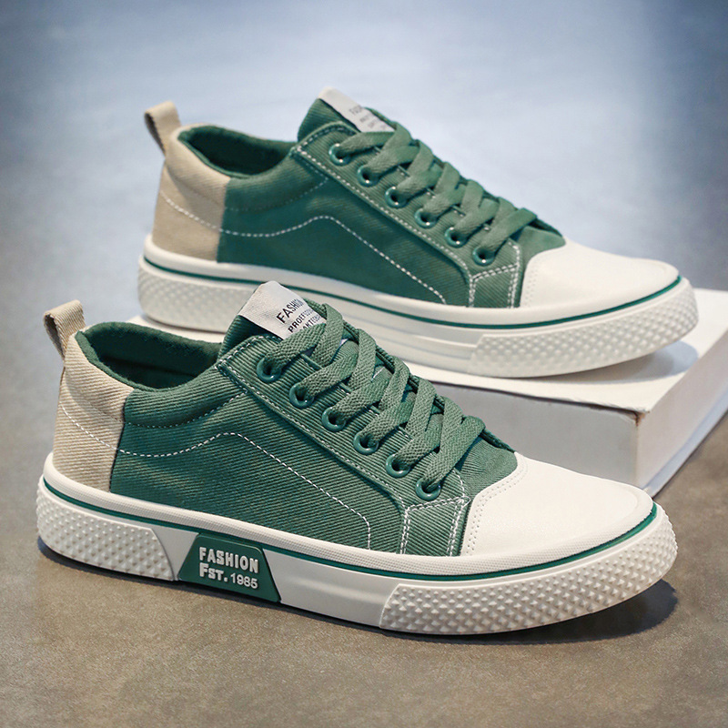 Youth canvas shoes 2026 new summer breathable flat bottom low top cloth shoes trendy and versatile casual shoes with high aesthetic value