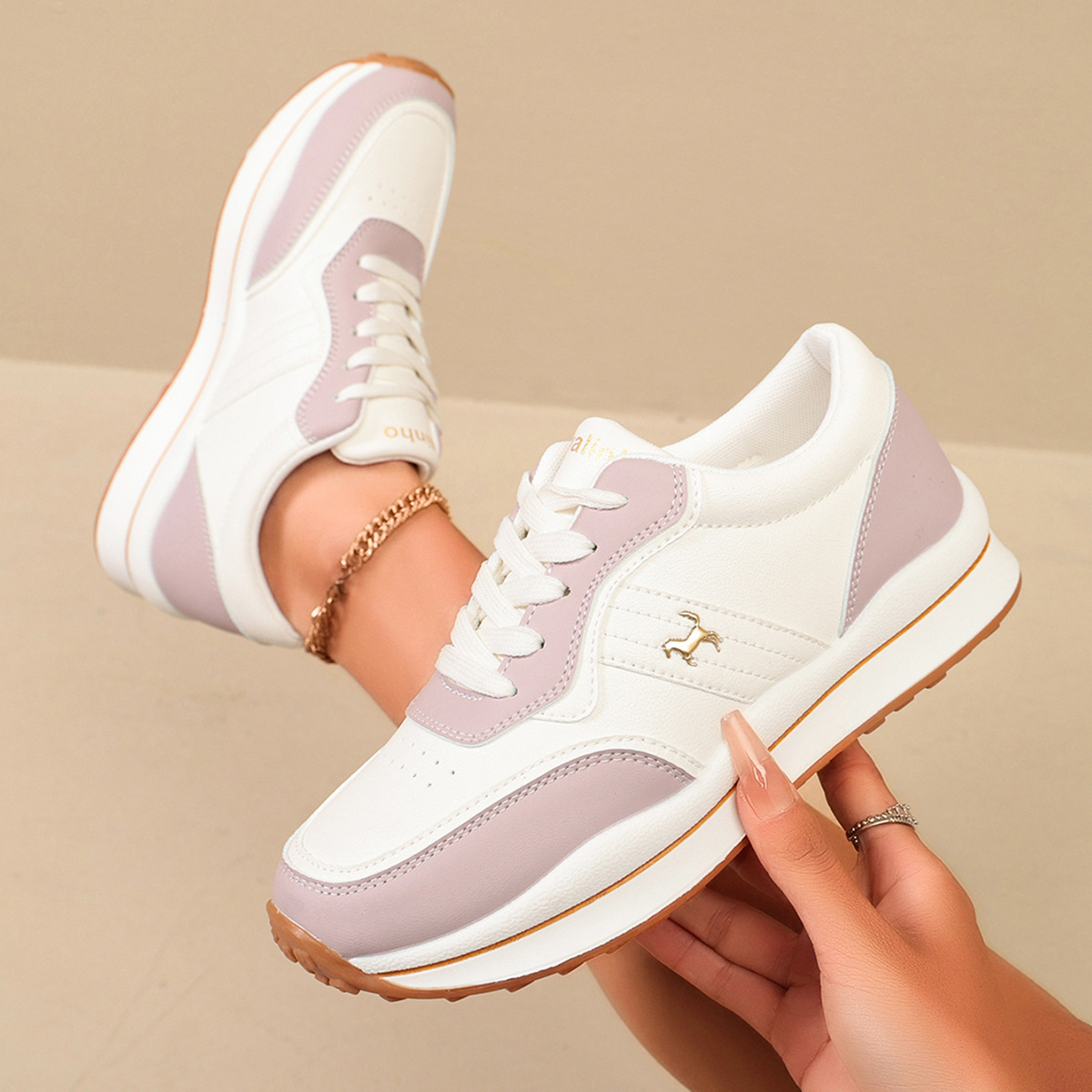 Cross border plus size Forrest Gump shoes women's leather retro sports and leisure shoes women 2026 spring new foreign trade sports shoes women