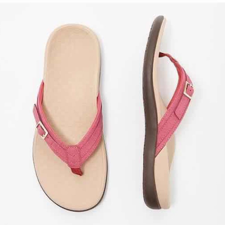 Cross border large toe flip flops with herringbone pattern for women's New Year's summer collection, European and American fashionable flip flops for women