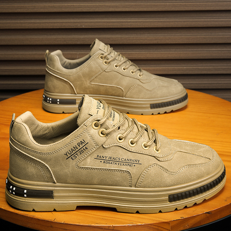 Wear resistant and anti slip shoes for construction site work in spring 2026, casual low cut sports shoes, workwear, wear resistant and trendy sports board shoes