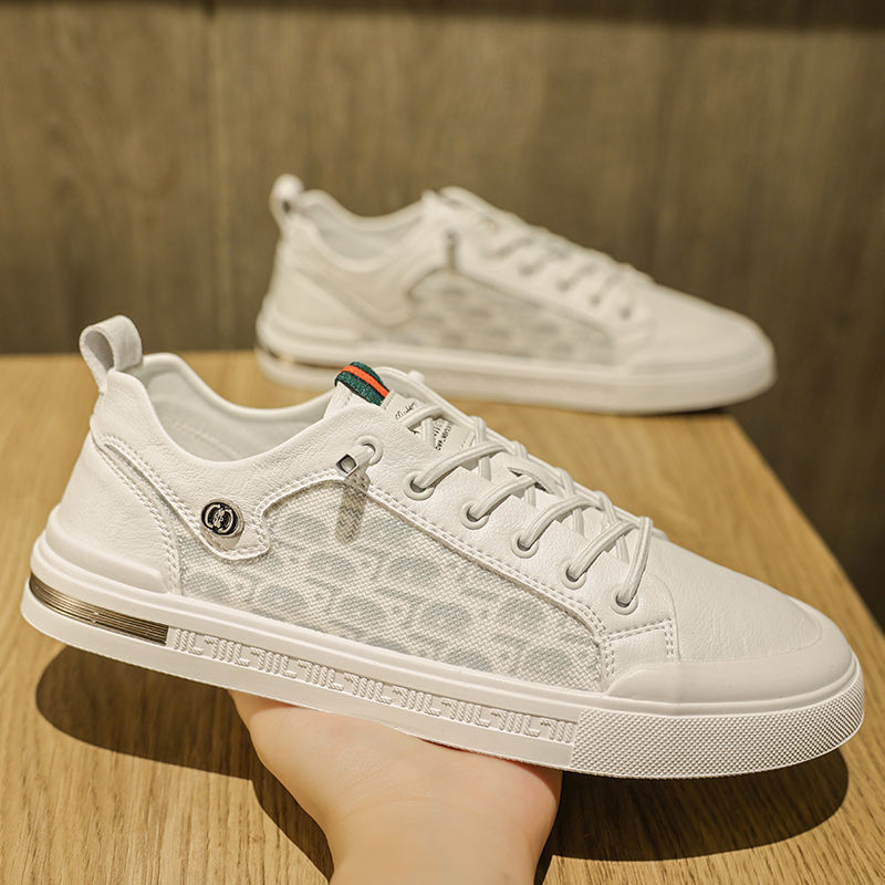 Popular Men's Shoes 2026 New Summer Breathable Casual Flat Shoes, One Step Casual Leather Shoes, Versatile Work Trendy Shoes