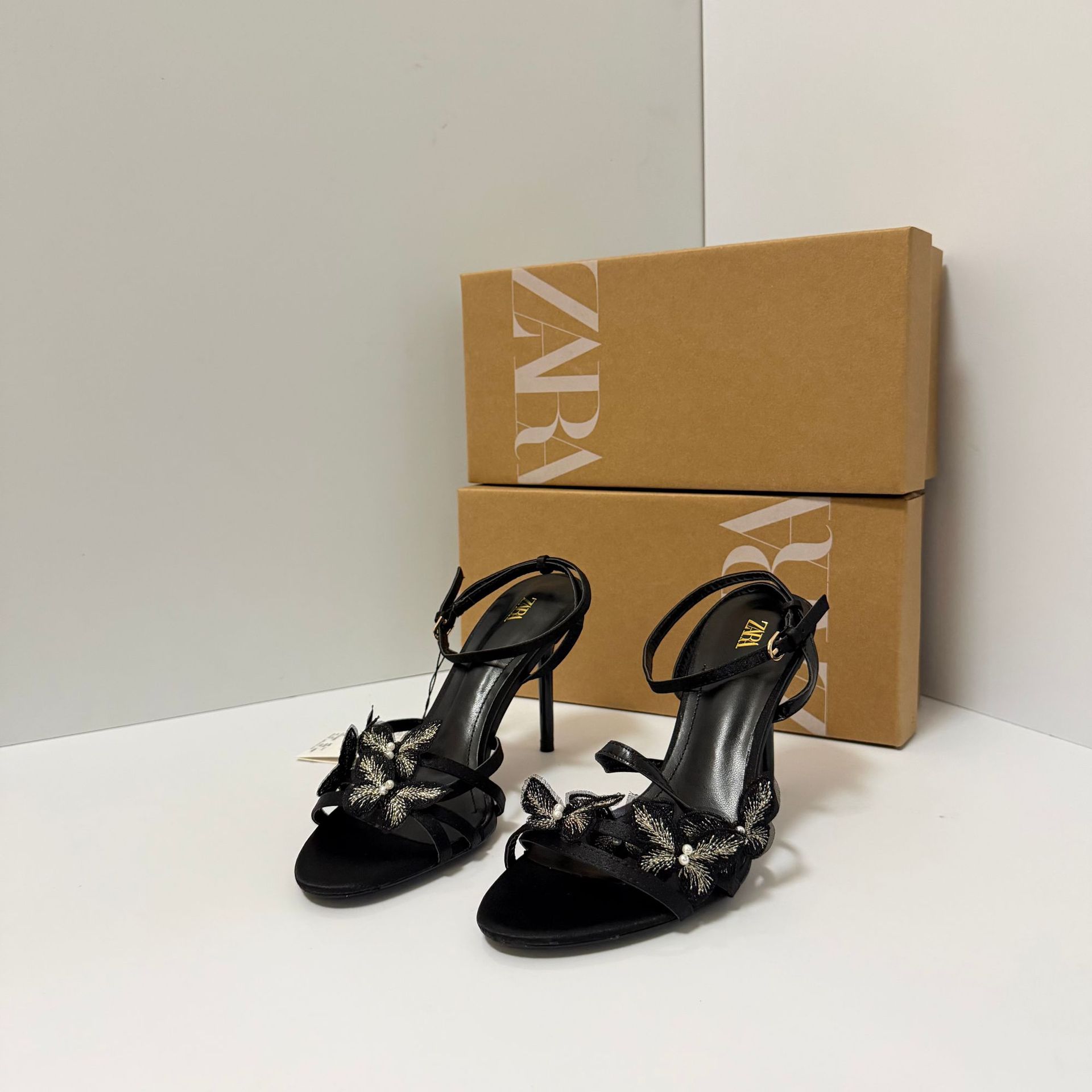 ZA Home 2025 One Belt Green Sandals for Summer Outwear, Beautiful Dew Toe Dress, Fairy Style French High Heels