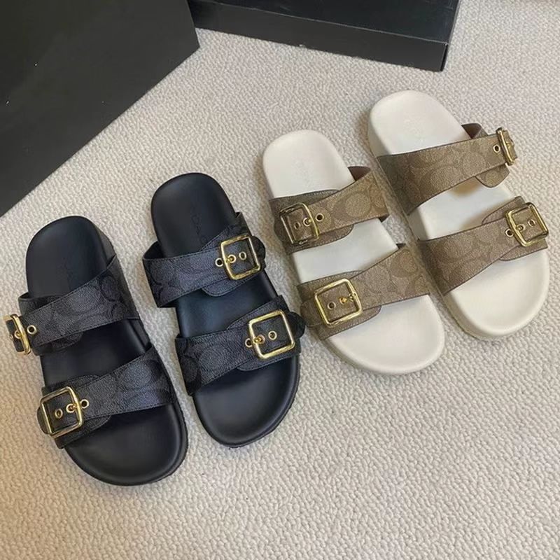 Pure original summer thick soled casual slippers 2024 new classic presbyopia comfortable and fashionable outdoor beach slippers for women