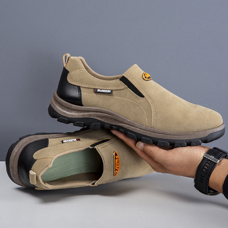 Large men's shoes, cross-border men's sports shoes, spring and autumn new styles, trendy and versatile thick soled outdoor hiking shoes for men
