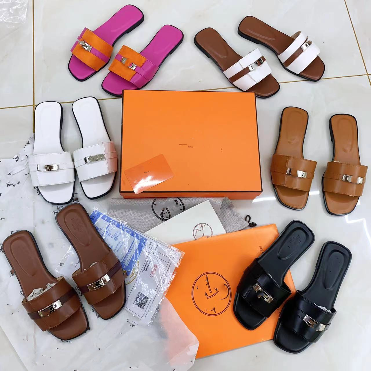 Women's H-shaped internet famous slippers, popular items, original packaging, unsealed factory stock, high-quality summer women's sandals
