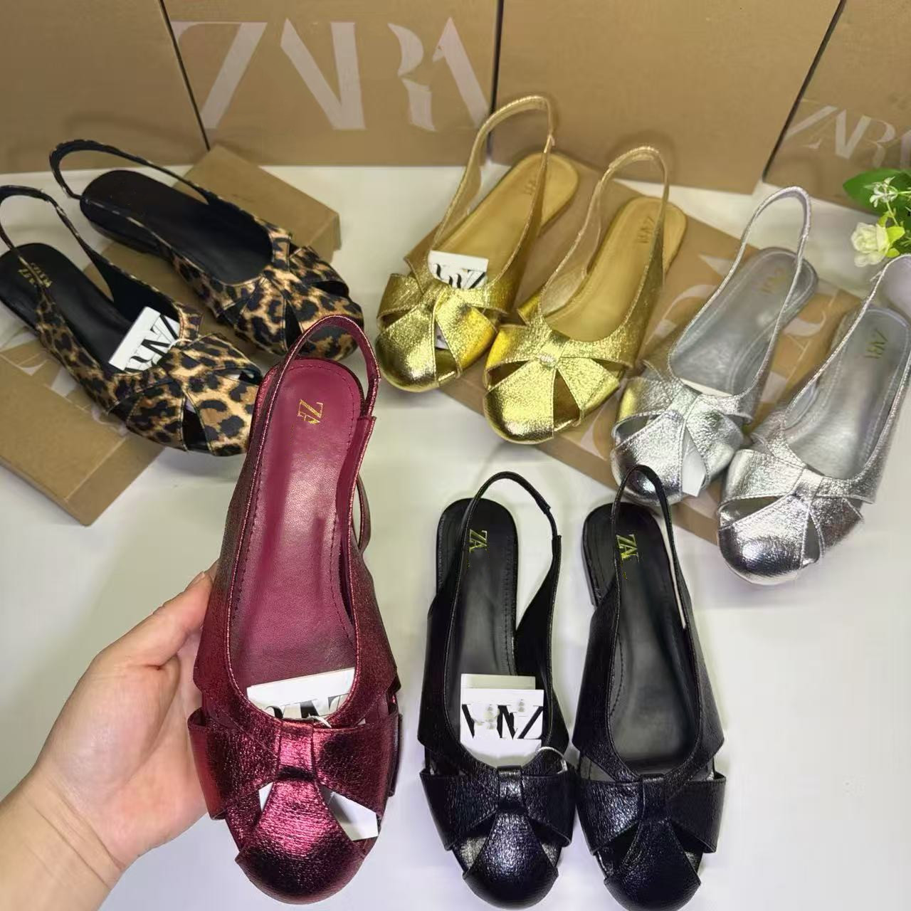 French elegant gold silver single shoe women's low heel anti slip square toe 2025 spring/summer new casual versatile women's shoes