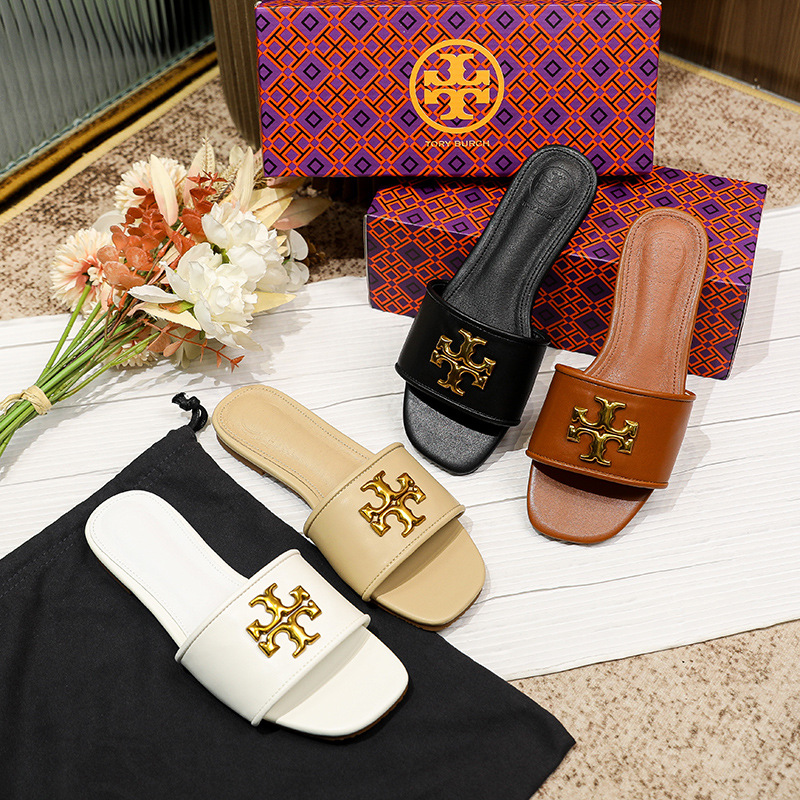 2024 New Summer Flat Bottom One Word Slippers for Women, Casual and Comfortable for Outerwear, Cool Dragging with One Foot, Lazy Dragging Sandals