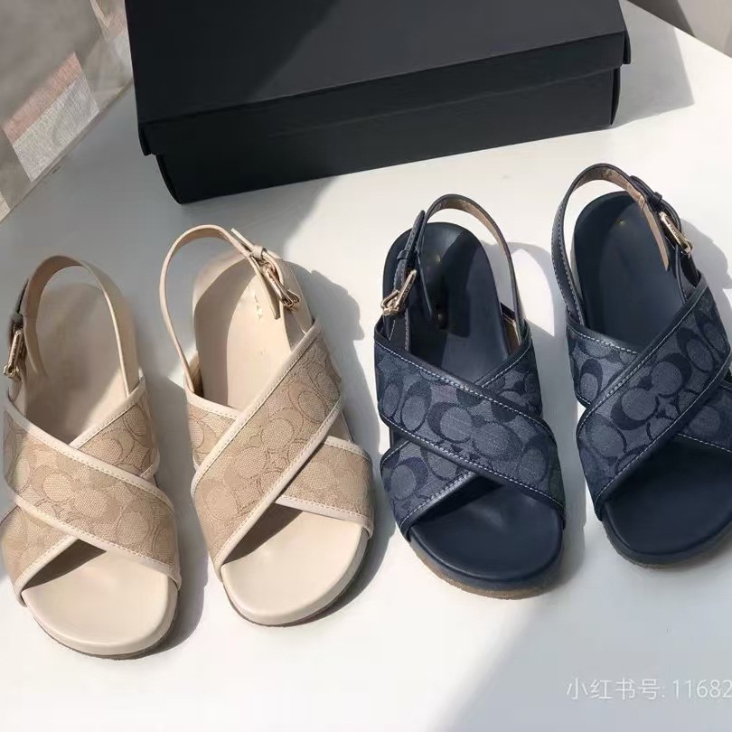 Foreign Trade 2025 Thick soled Sandals Women's New Summer Outerwear Feeling Roman Shoes Thick soled Sponge Cake Casual Beach Shoes