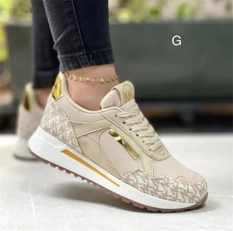 Large size foreign trade fashionable flat bottomed color blocked round toe casual sports shoes 2024 autumn and winter new European and American front lace up single shoe